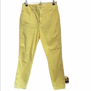 3/$25 SEVEN7 High Rise Skinny Crop Yellow Jean.Size 6